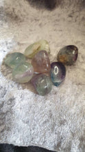 Load image into Gallery viewer, Fluorite Tumbled Stone.