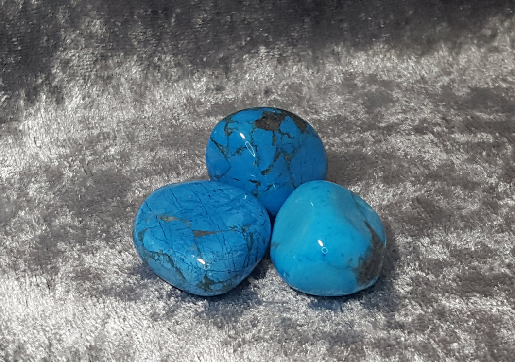 Blue Howlite Tumbled Stone