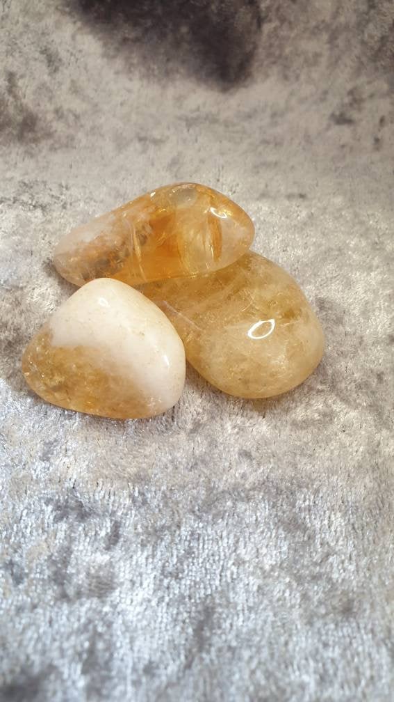 Citrine Tumbled stone